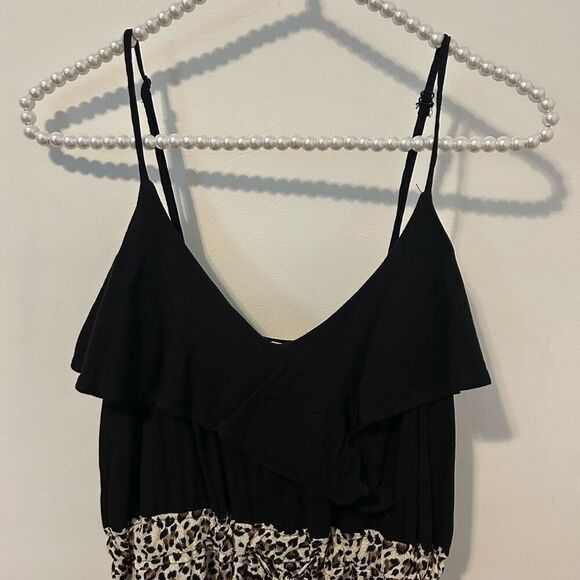 Main strip maxi dress women’s Medium boho babydoll peasant whimsigoth Y2K witchy - Picture 5 of 11